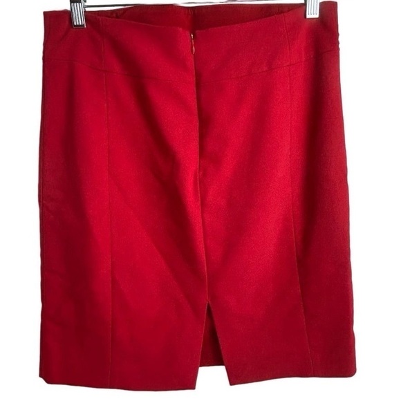 Express Women's Red Pencil Skirt Size 10 Knee Length Solid - Picture 7 of 11